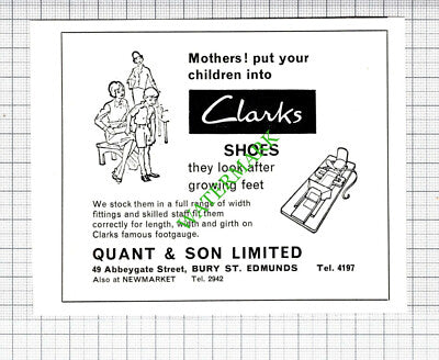 R H Allen Red Garage Ltd Sewell Bury St Edmunds / Clarks Shoes -1964 Cutting