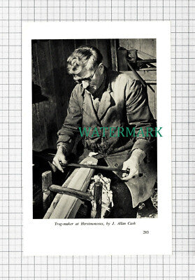 C5655) Trug Maker At Herstmonceux - 1954 Cutting