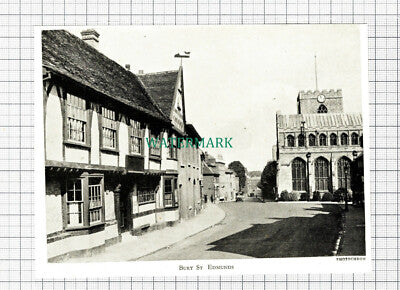 C5751) Bury St Edmunds - 1950s Cutting