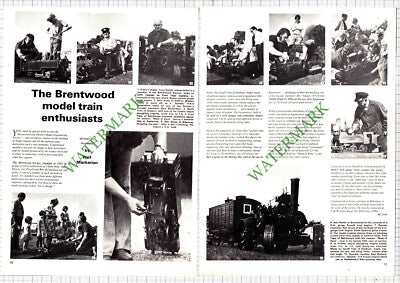9898) Brentwood Model Train Fred Tapp Ruse Ken Rattle Geoff Trim - 1976 Article