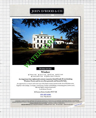 Windsor Berkshire House Sale Adert - 1991 Two-Part Cutting