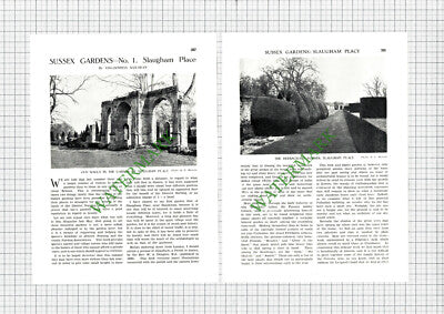 9777) Slaugham Place Handcross Sussex Sergison Blundell - 1930 Article