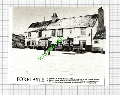 The Lobster Smack Canvey Island Essex   - 1971 Cutting