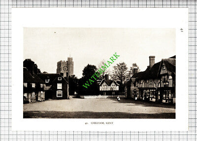 Steyning Sussex / Chilham Kent - 1932 Cutting/ Print