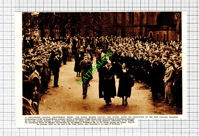 Wellington College Crowthorne Berkshire Mr HW House  - 1952 Cutting