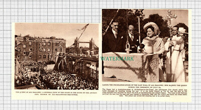 C2745) All Hallows By The Tower Church Foundation Stone Laid - 1948 Clip
