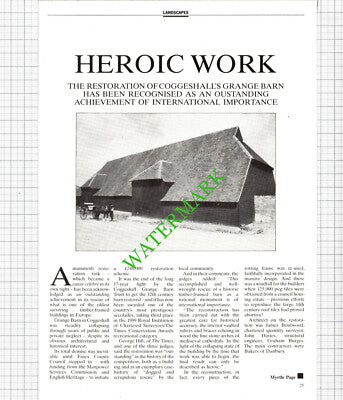 Grange Barn Coggeshall Essex - 1989 Article