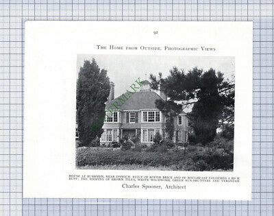 C1247) Rushmen Ipswich Charles Spooner / Redlands Four Oaks  - c.1906 Cutting