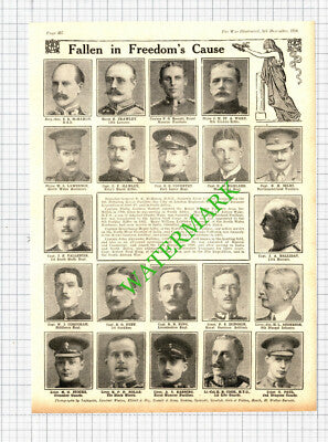 Cp Philip Godfrey Barrett Royal Munster Beauchamp Henry Selby - 1914 Cutting