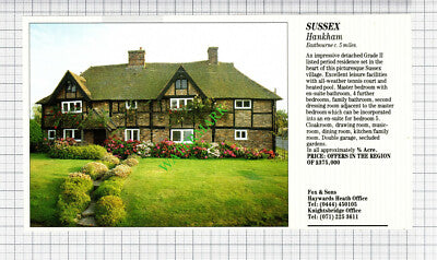 Richmond Lock / Hankham Sussex House Sale Advert - 1991 Cutting