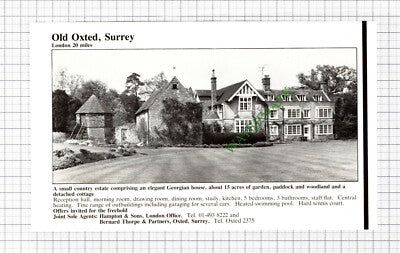 C7864) Old Oxted Surrey  - 1981 Cutting