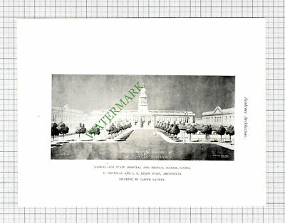 Kasr-El-Aini Hospital Cairo Egypt Nicholas & Dixon Spain Architects Salwey  1925