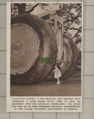 C781) Tulane University Geology Dept Marsh Buggy - 1951 Cutting