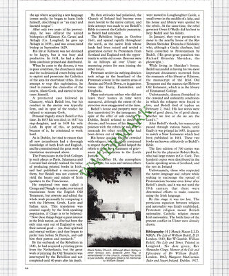 9600) Bishop William Bedell Black Notley Kilmore Ireland - c.1988 Article