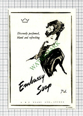 Embassy Soap Small Advert - 1947 Cutting