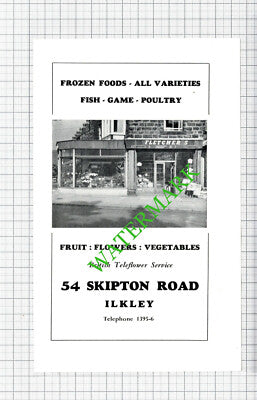 Fletcher's Grocer Ilkley Yorkshire / Kay Thornham Ironmongers - 1962 Cutting