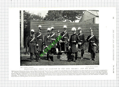 Argyll and Sutherland Highlanders / Maj General John Fryer Cork  - 1896 Print