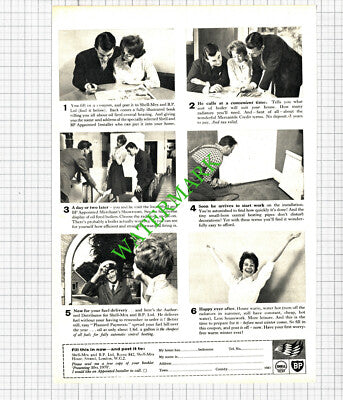 Shell-Mex BP Heating Advert - 1960 Cutting