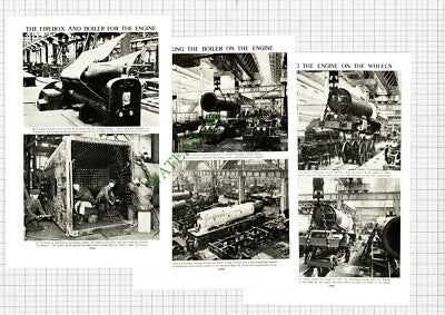 GWR Works Swindon Railway Engine Construction - c.1930s Article