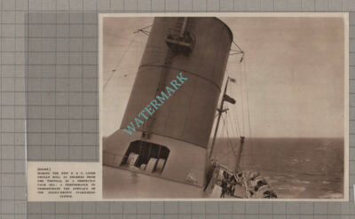C3432) P&O Liner CHUSAN Denny Brown Stabilising System - 1950 Clip