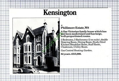 C7853) Phillimore Estate Kensington London W8  - 1981 Cutting