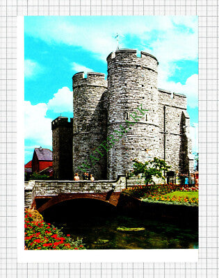 Westgate Towers Canterbury Kent  - 1970s Cutting / Print