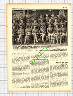 The Royal Warwicks 9th Battalion Marson Cattanach Starley Glim WW1 -1915 Article