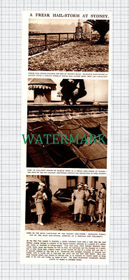 (X28) Sydney Australia Freak Hail Storm Randwick Race Course Art Gallery - 1947