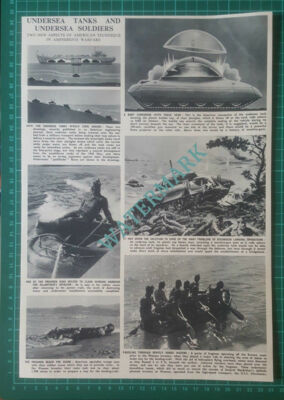 (X533) Undersea Tanks And Warfare Wonson Invasion - 1950 Clip