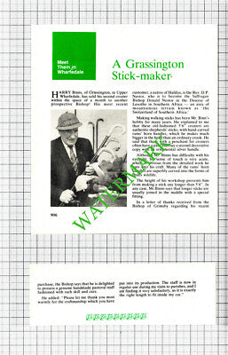 Harry Binns Grasmere Stick Maker  - 1980 Two-Part Cutting