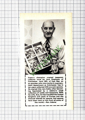 C1205) Jack Stephens Colchester Essex Spoons -1975 Small Cutting