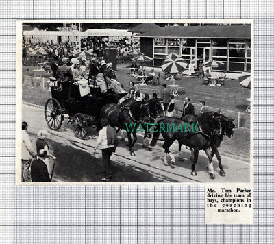 C5357) Mr Tom Parker Horse Coaching Marathon - 1969 Clip