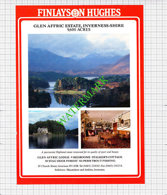 Glen Affric Estate Inverness-shire Scotland   House Sale Advert - 1991  Cutting
