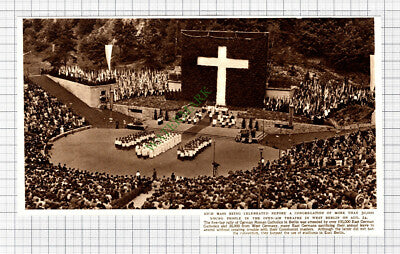 C8153) West Berlin Open Air Theatre German Roman Catholics     -1952 Cutting