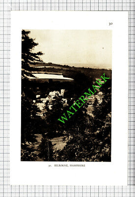 Selborne Hampshire / East Dean Sussex  - 1932 Cutting/ Print