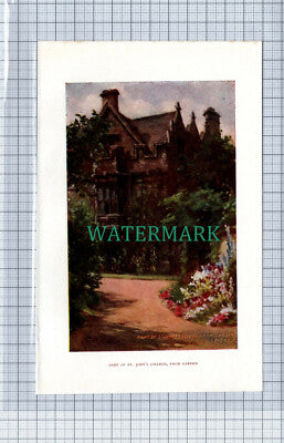 C4963) St John's College Oxford - c.1900 SMALL Book Print