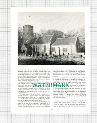 X1104) Burgh Castle Suffolk J Kenneth White - 1974 Article
