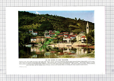 The Basilica St Peter Rome / Lake Maggiore - c.1950s Book Print