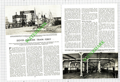 Dover To Dunkirk Train Ferry Twickenham Ferry  - 1930s Article