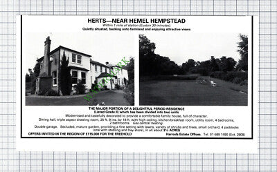 Hemel Hempstead House Sale Advert - 1981 Cutting