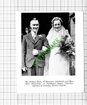 William Kirk Bradford Alice Stansfield / George Langley Yeadon - 1938 Cutting