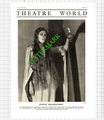 Phyllis Neilson-Terry Actress  / Ovaltine Esther Coleman Advert - 1938 Cutting