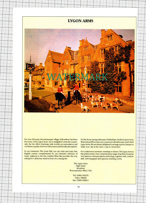 Lygon Arms Broadway Worcestershire   - c.1990s Advert