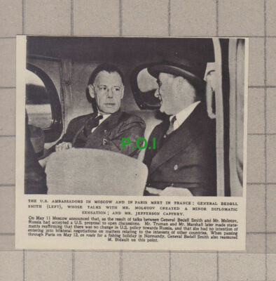 C1098) General Bedell Smith & Mr Jefferson Caffery - 1948 Clip