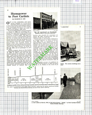 Port Carlisle Station Horse Drawn Railway Drumburgh - 1943 Article