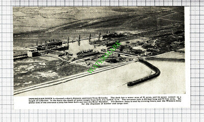 Immingham Dock  - 1930s Cutting