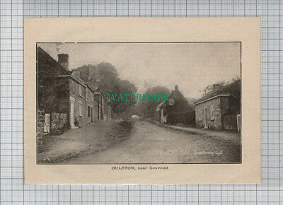 C4453) Oulston Near Coxwold Yorkshire - 1907 Cutting