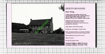 Tring Hertfordshire  Riding School Sale Advert - 1988 Cutting