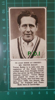 C2591) Mr Trevor Bailey Essex County Cricket - 1961 Clip SMALL