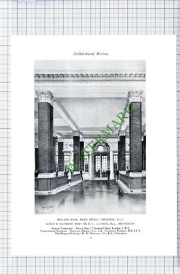 Bakery Welwyn Garden City Soissons / Midland Bank Cheapside London - c.1928